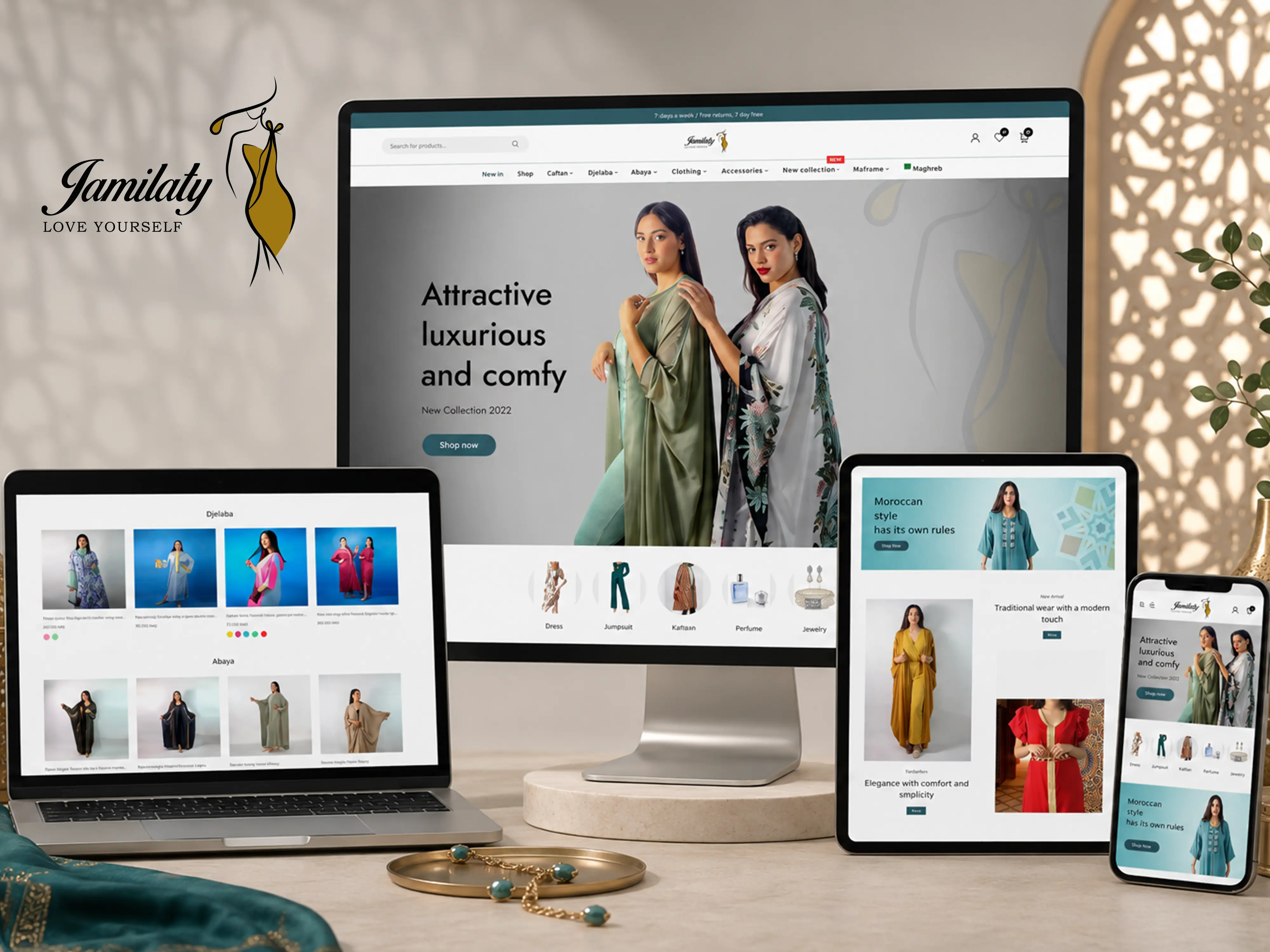 Jamilaty Moroccan Branding & Website Creation